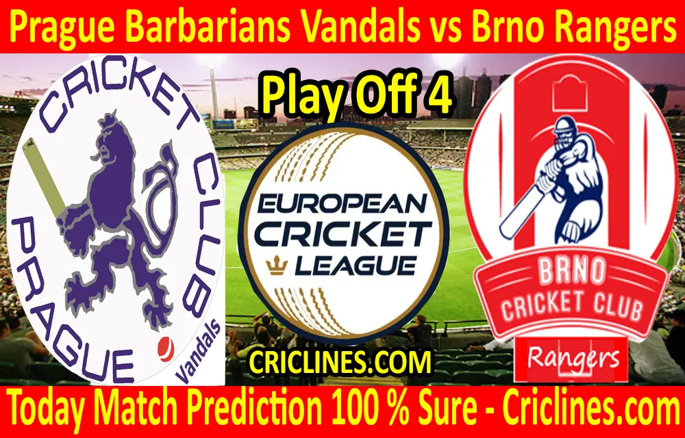 Today Match Prediction-Prague Barbarians Vandals vs Brno Rangers-ECN T10 League-Play-Off 4-Who Will Win