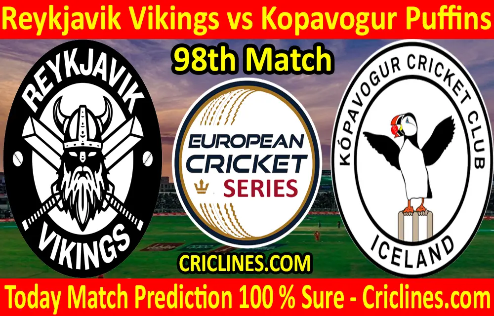 Today Match Prediction-Reykjavik Vikings vs Kopavogur Puffins-ECS T10 Iceland Series-98th Match-Who Will Win