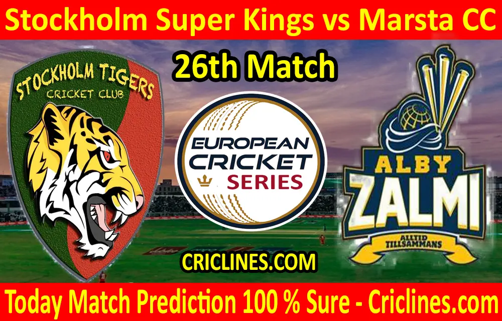 Today Match Prediction-Stockholm Super Kings vs Marsta CC-ECS T10 Kummerfeld Series-26th Match-Who Will Win
