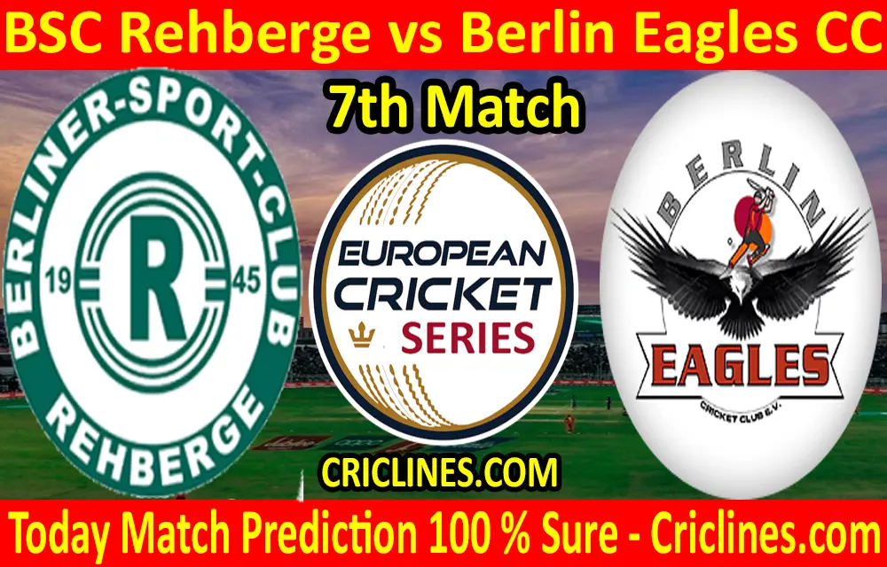 Today Match Prediction-BSC Rehberge vs Berlin Eagles CC-ECS T10 Dresden Series-7th Match-Who Will Win