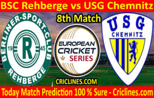 Today Match Prediction-BSC Rehberge vs USG Chemnitz-ECS T10 Dresden Series-8th Match-Who Will Win