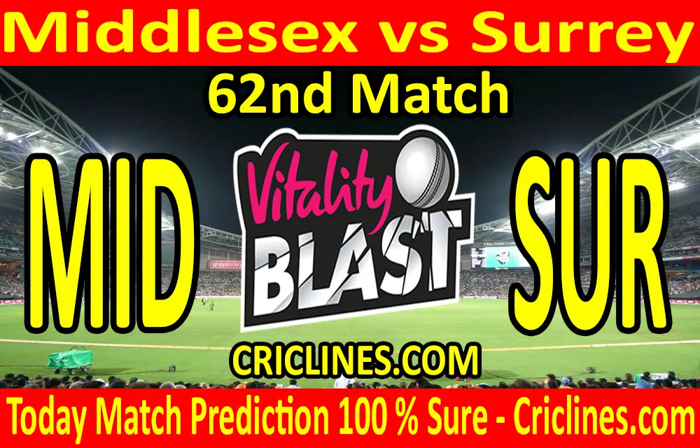 Today Match Prediction-Middlesex vs Surrey-Vitality T20 Blast 2020-62nd Match-Who Will Win
