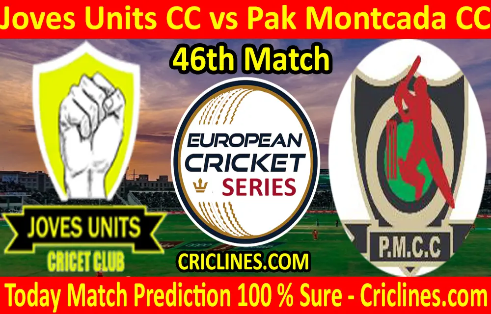 Today Match Prediction-Joves Units CC vs Pak Montcada CC-ECS T10 Barcelona Series-46th Match-Who Will Win