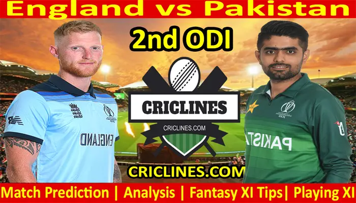Today Match Prediction-England vs Pakistan-2nd ODI-2021-Who Will Win