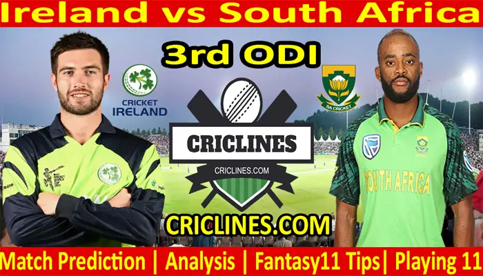 Today Match Prediction-Ireland vs South Africa-3rd ODI-2021-Who Will Win