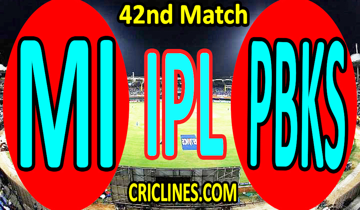 Today Match Prediction-Mumbai Indians vs Punjab Kings-IPL T20 2021-42nd Match-Who Will Win