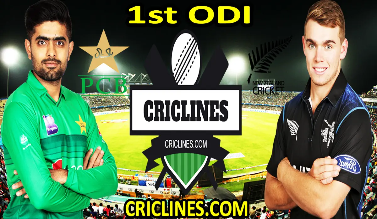 Today Match Prediction-PAK vs NZ-1st ODI-Who Will Win