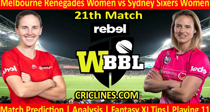 Today Match Prediction-MRW vs SSW-WBBL T20 2021-21st Match-Who Will Win