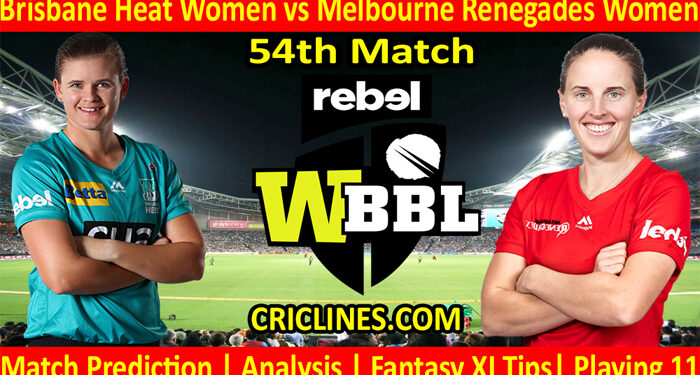 Today Match Prediction-BHW vs MRW-WBBL T20 2021-54th Match-Who Will Win