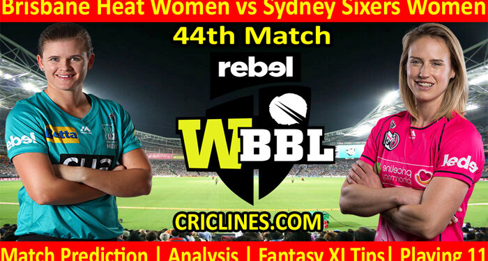 Today Match Prediction-BHW vs SSW-WBBL T20 2021-44th Match-Who Will Win