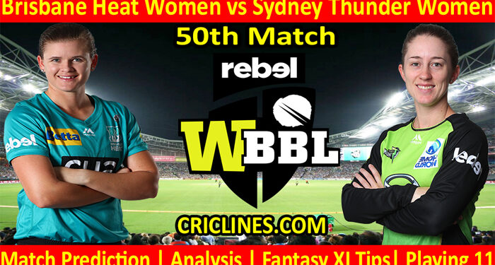 Today Match Prediction-BHW vs STW-WBBL T20 2021-50th Match-Who Will Win