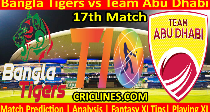 Today Match Prediction-BT vs TAD-Abu Dhabi T10 League-17th match-Who Will Win
