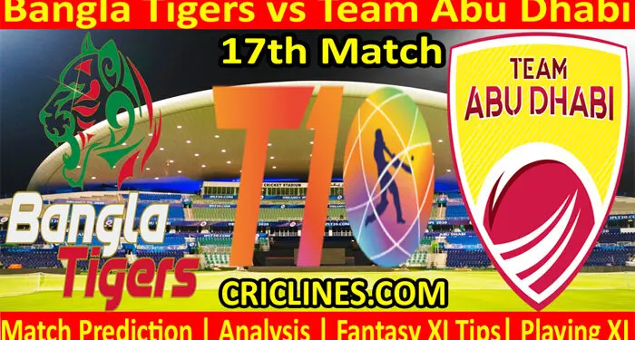 Today Match Prediction-BT vs TAD-Abu Dhabi T10 League-17th match-Who Will Win