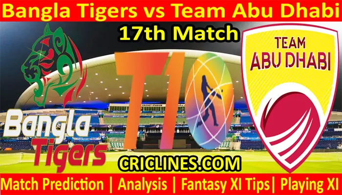 Today Match Prediction-BT vs TAD-Abu Dhabi T10 League-17th match-Who Will Win