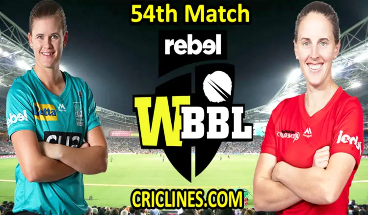 Today Match Prediction-Brisbane Heat Women vs Melbourne Renegades Women-WBBL T20 2021-54th Match-Who Will Win