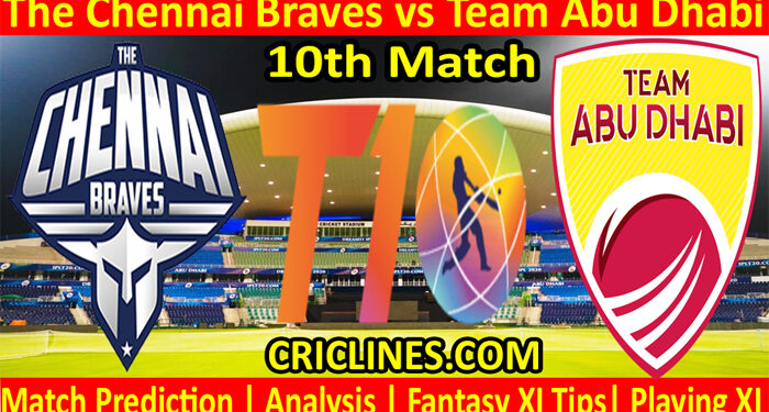 Today Match Prediction-CB vs TAB-Abu Dhabi T10 League-10th match-Who Will Win