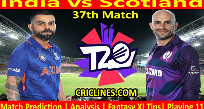 Today Match Prediction-IND vs SCO-WTC 21-37th Match-Who Will Win