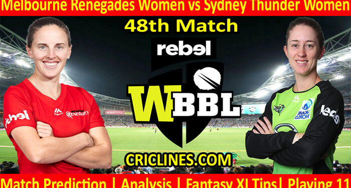 Today Match Prediction-MRW vs STW-WBBL T20 2021-48th Match-Who Will Win
