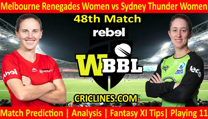 Today Match Prediction-MRW vs STW-WBBL T20 2021-48th Match-Who Will Win