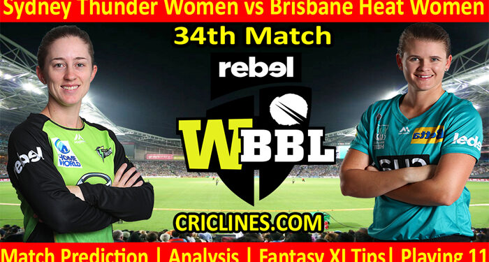 Today Match Prediction-STW vs BHW-WBBL T20 2021-34th Match-Who Will Win