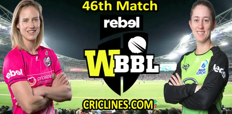 Today Match Prediction-Sydney Sixers Women vs Sydney Thunder Women-WBBL T20 2021-46th Match-Who Will Win