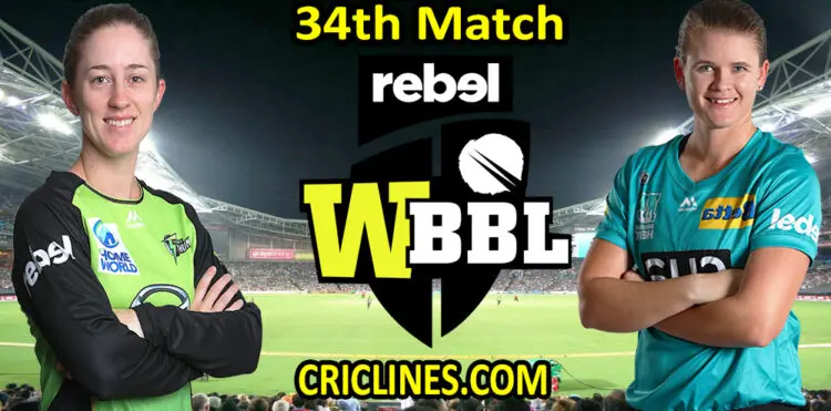 Today Match Prediction-Sydney Thunder Women vs Brisbane Heat Women-WBBL T20 2021-34th Match-Who Will Win