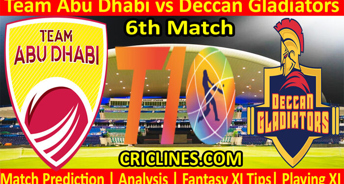 Today Match Prediction-TAB vs DG-Abu Dhabi T10 League-6th match-Who Will Win