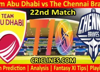 Today Match Prediction-TAD vs TCB-Abu Dhabi T10 League-22nd match-Who Will Win