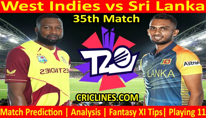 Today Match Prediction-WI vs SL-WTC 21-35th Match-Who Will Win