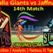 DGS vs JKS-Today Match Prediction-LPL T20 2021-14th Match-Who Will Win
