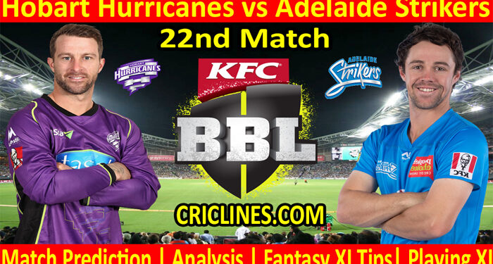 HHS vs ADS-Today Match Prediction-BBL T20 2021-22-22nd Match-Who Will Win