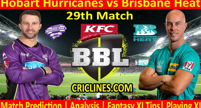 HHS vs BBH-Today Match Prediction-BBL T20 2021-22-29th Match-Who Will Win