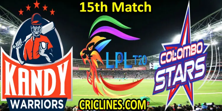 Kandy Warriors vs Colombo Stars-Today Match Prediction-LPL T20 2021-15th Match-Who Will Win