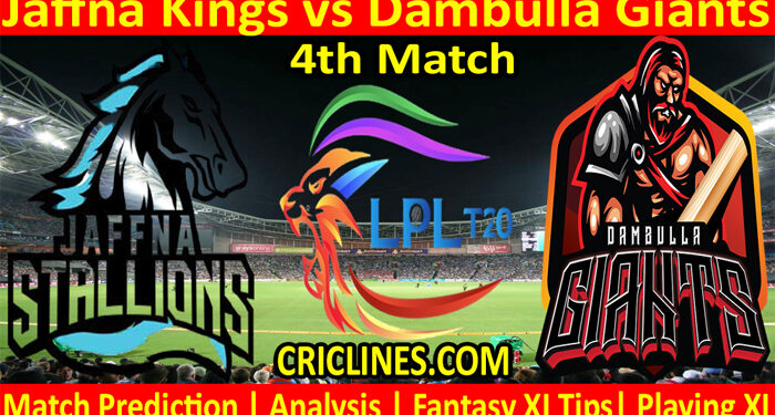 Today Match Prediction-JKS vs DGS-LPL T20 2021-4th Match-Who Will Win