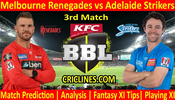 Today Match Prediction-MRS vs ADS-BBL T20 2021-22-3rd Match-Who Will Win