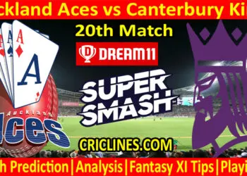 ACS vs CKS-Today Match Prediction-Super Smash T20 2021-22-20th Match-Who Will Win