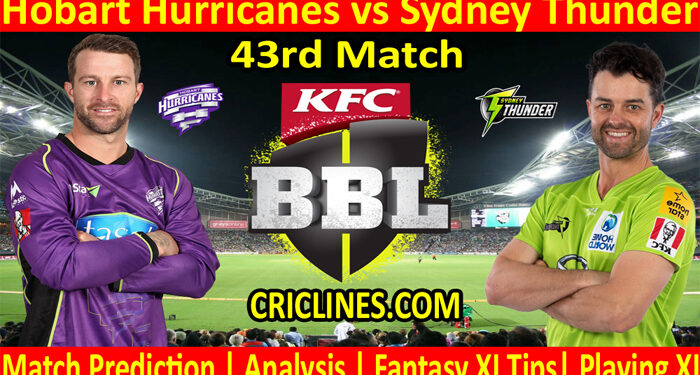 HHS vs SYT-Today Match Prediction-BBL T20 2021-22-43rd Match-Who Will Win