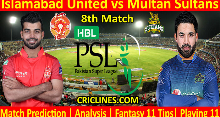 ISU vs MTS-Today Match Prediction-PSL T20 2022-8th Match-Who Will Win