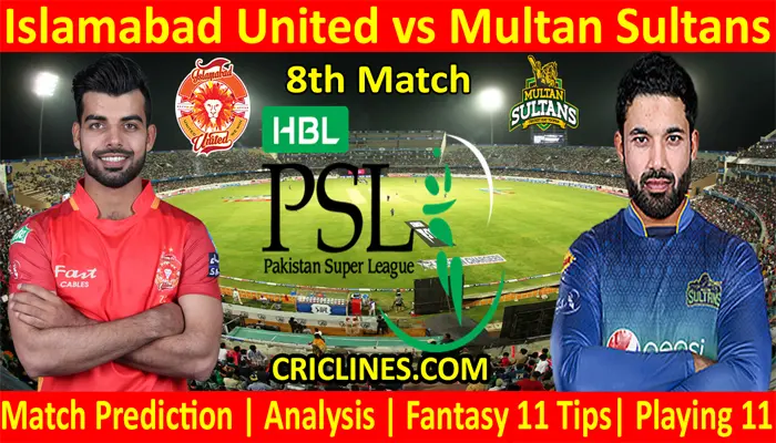 ISU vs MTS-Today Match Prediction-PSL T20 2022-8th Match-Who Will Win