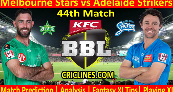 MLS vs ADS-Today Match Prediction-BBL T20 2021-22-44th Match-Who Will Win
