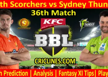PRS vs SYT-Today Match Prediction-BBL T20 2021-22-36th Match-Who Will Win