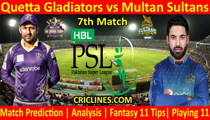 QGS vs MTS-Today Match Prediction-PSL T20 2022-7th Match-Who Will Win