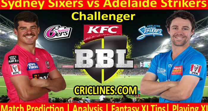 SYS vs ADS-Today Match Prediction-BBL T20 2021-22-Challenger Match-Who Will Win