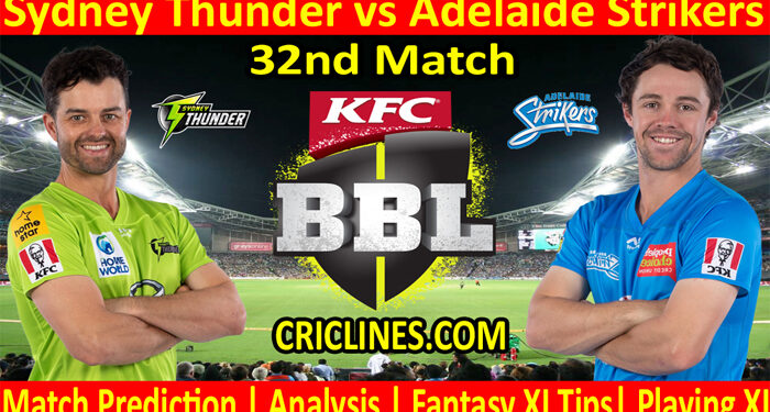 SYT vs ADS-Today Match Prediction-BBL T20 2021-22-32nd Match-Who Will Win
