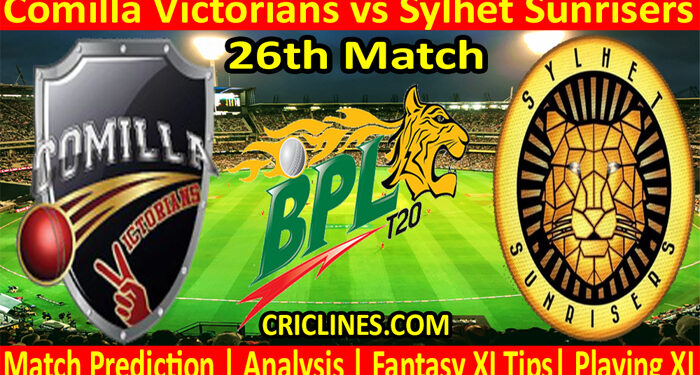 CVS vs SYS-Today Match Prediction-Dream11-BPL T20-26th Match-Who Will Win