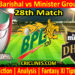 FBL vs MGD-Today Match Prediction-Dream11-BPL T20-28th Match-Who Will Win