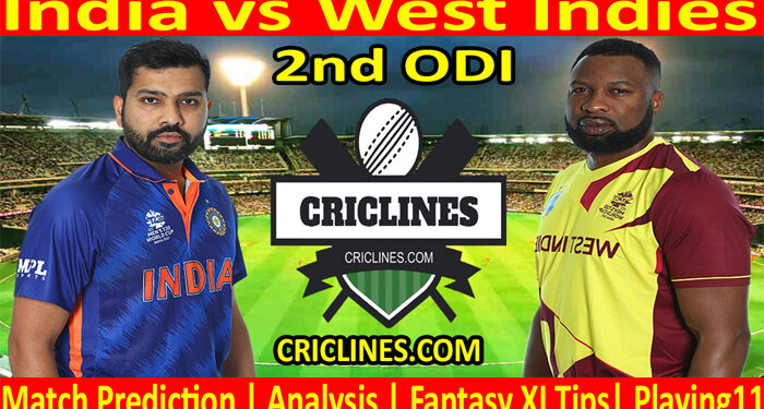 IND vs WI-Today Match Prediction-2nd ODI Match-2021-Who Will Win