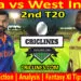 IND vs WI-Today Match Prediction-2nd T20 Match-2021-Who Will Win