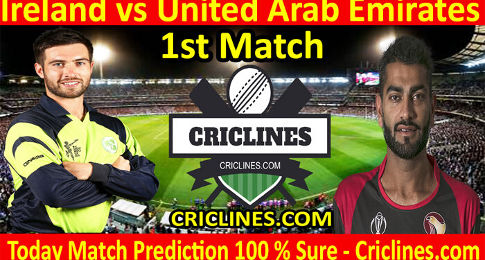 IRE vs UAE-Today Match Prediction-1st T20 Match-Oman Quadrangular T20I Series 2022-Who Will Win