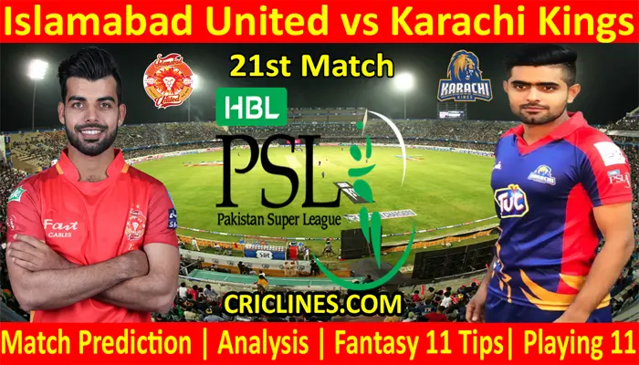 ISU vs KKS-Today Match Prediction-PSL T20 2022-21st Match-Who Will Win